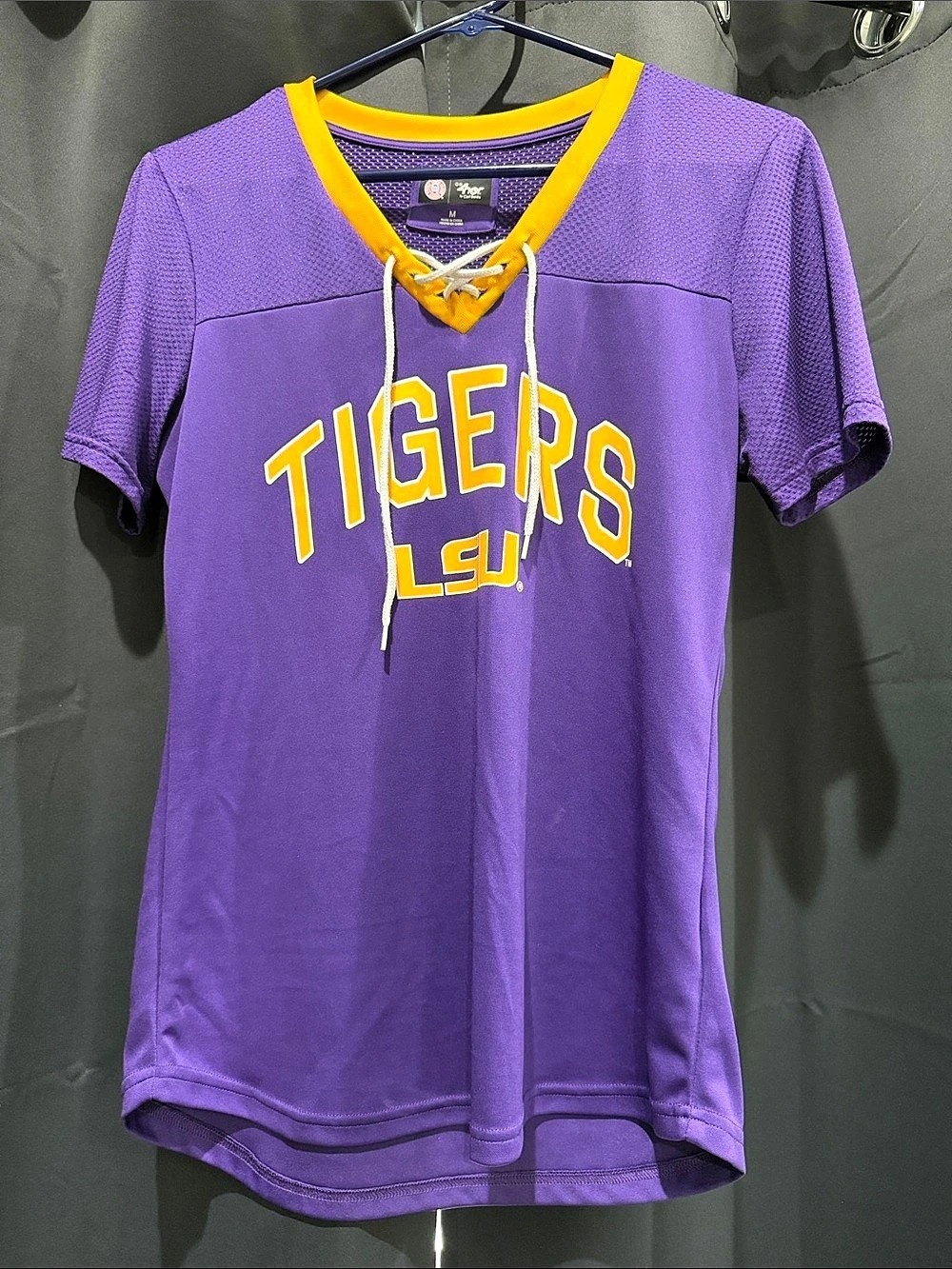 G-III 4Her by Carl Banks LSU Tigers jersey Purple & Yellow Size Medium Like New